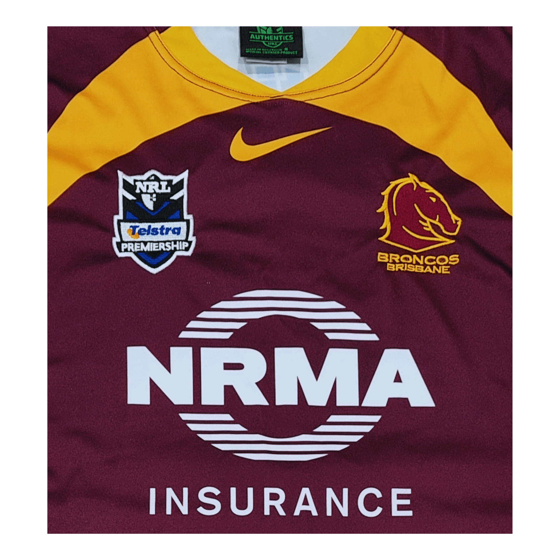 Brisbane Broncos 2011 Home Jersey Front Sponsor