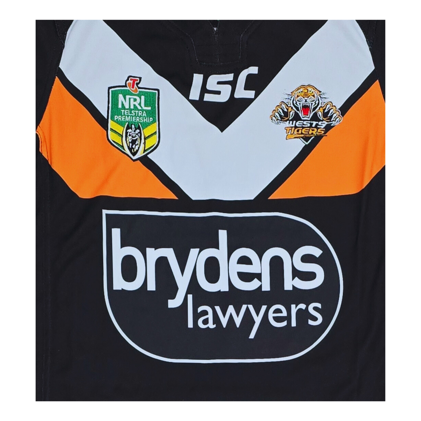 Wests Tigers 2016 Home Jersey Front Logo