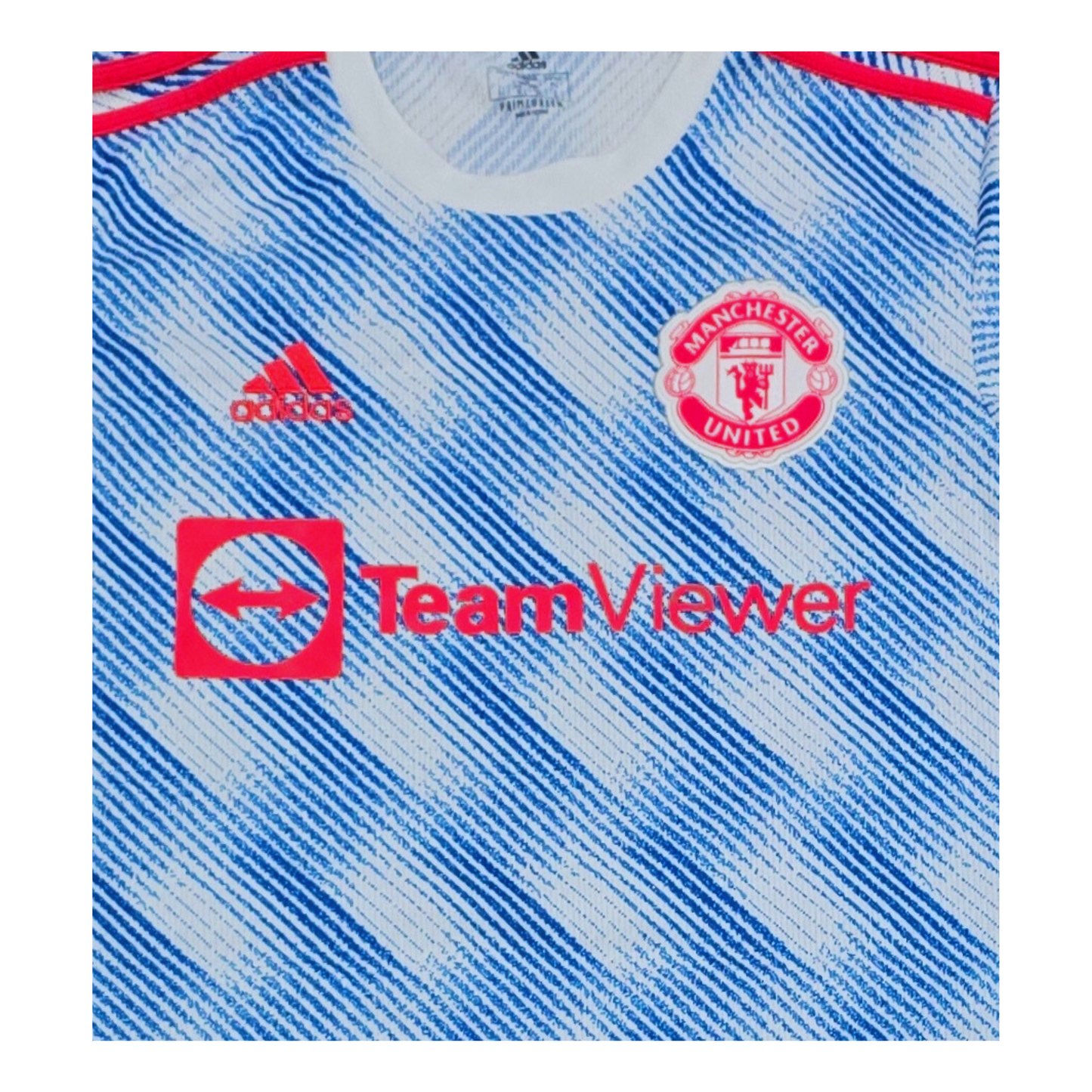 Manchester United 2021/22 Away Jersey Front Logo | Upcycled Locker