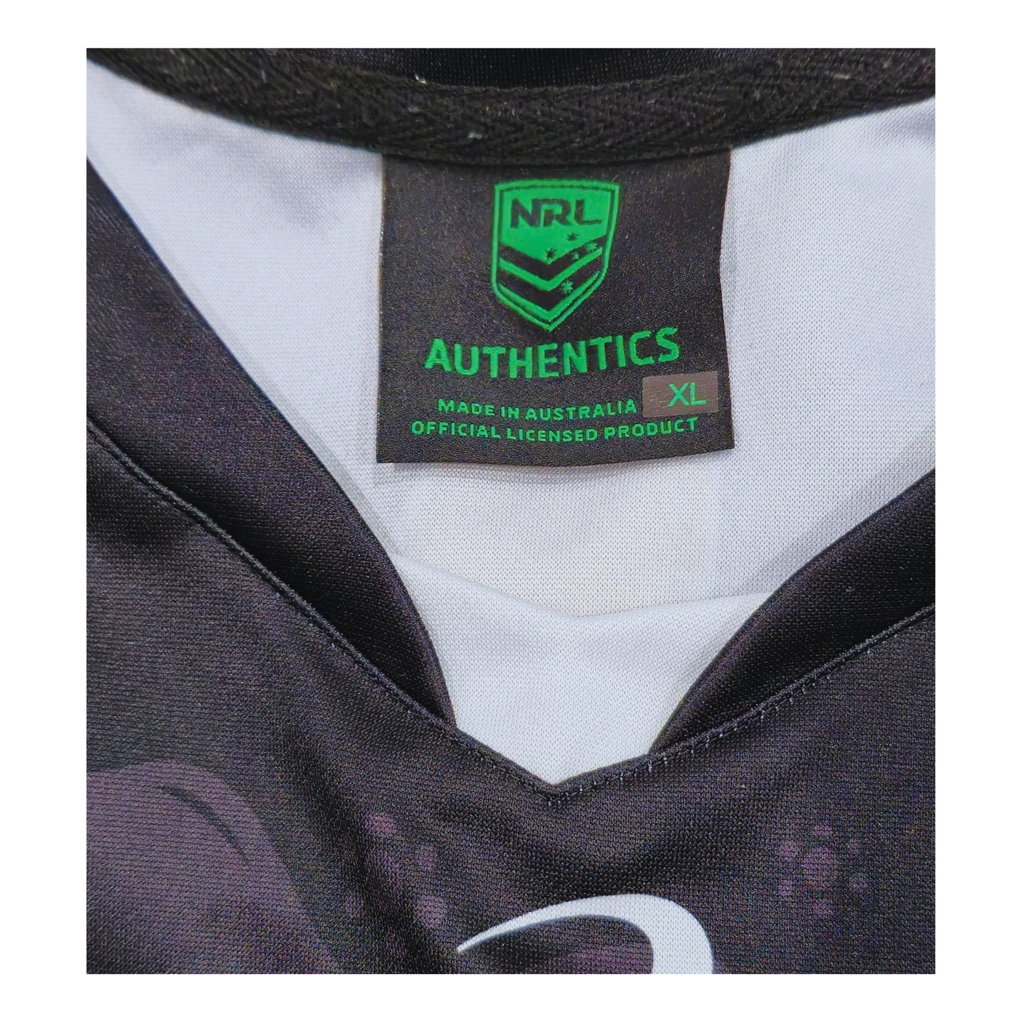 Penrith Panthers 2017 Indigenous Jersey Size Tag | Upcycled Locker