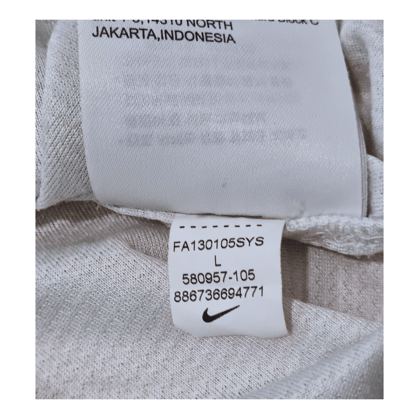 England 2013 Home Jersey Collar Tag | Upcycled Locker