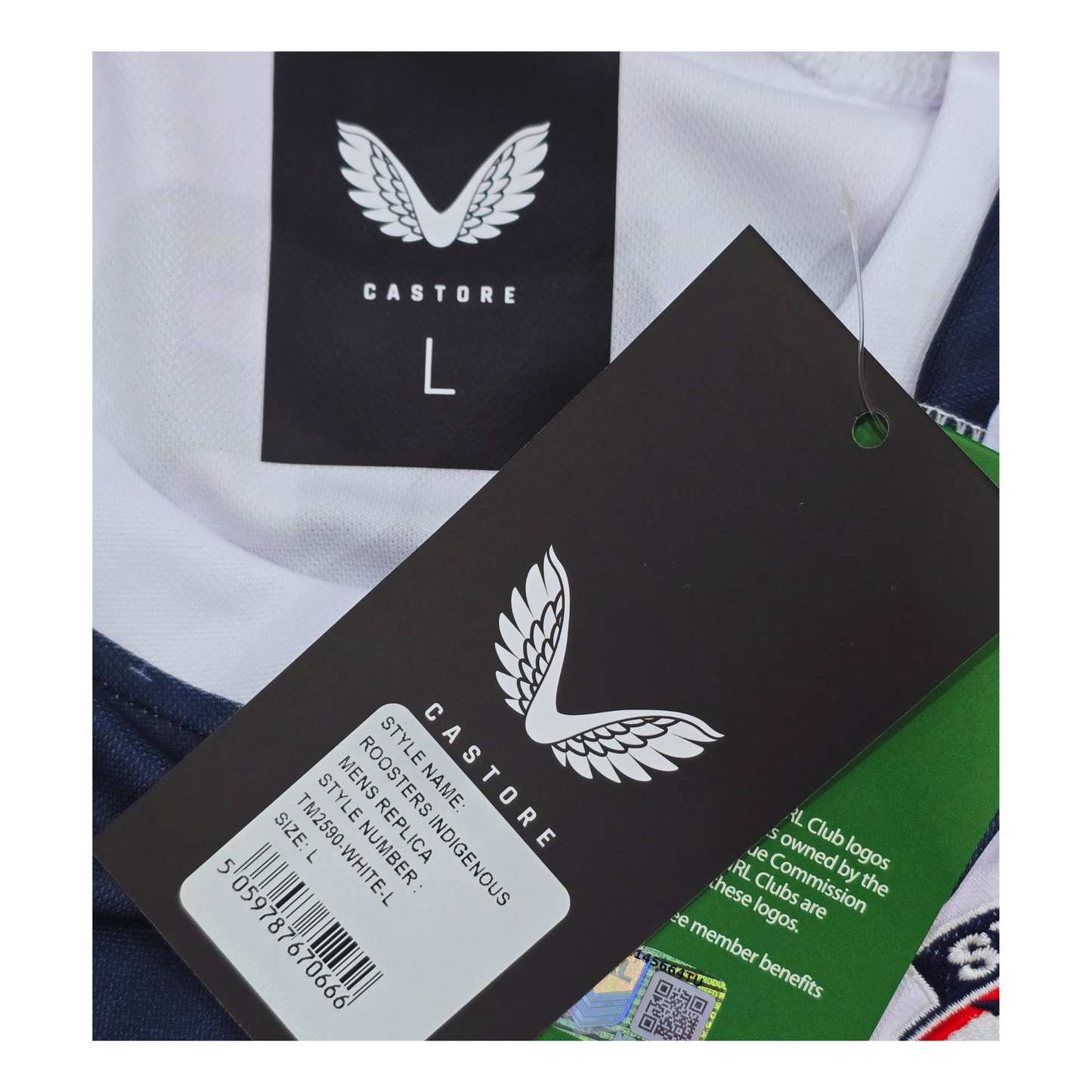 Sydney Roosters 2022 Indigenous Jersey Collar Tag | Upcycled Locker