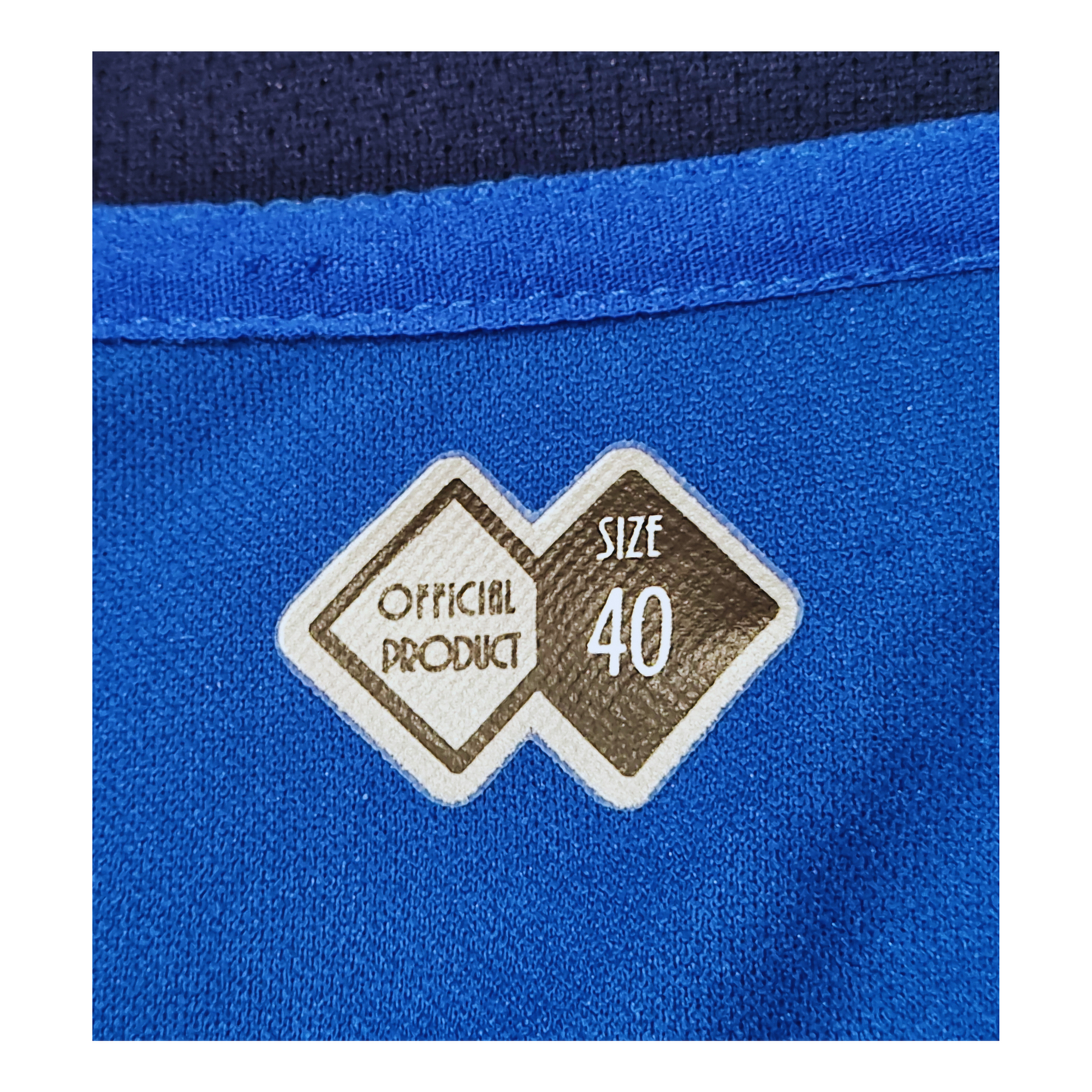 The back of a Errea Middlesborough 2005/06 Away Jersey in excellent condition, with a logo on it.