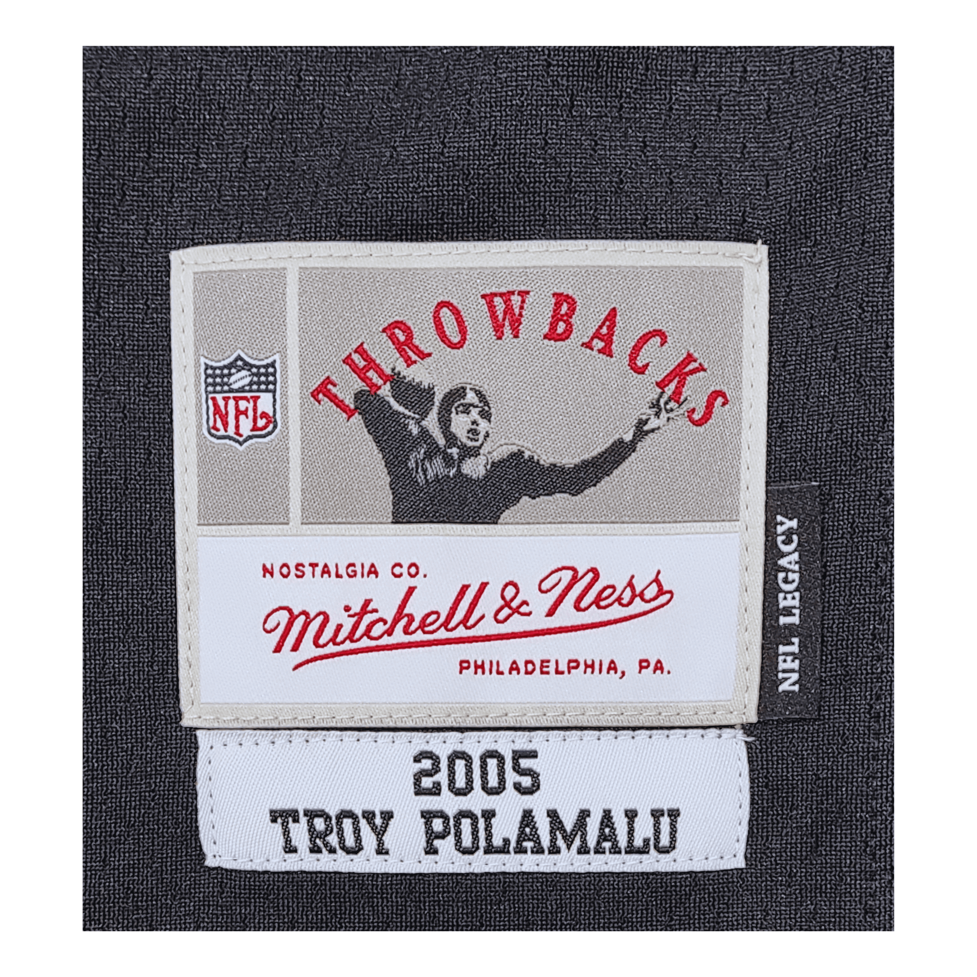 Pittsburgh Steelers 2005 Throwback Jersey Tag - Troy Aumua Polamalu