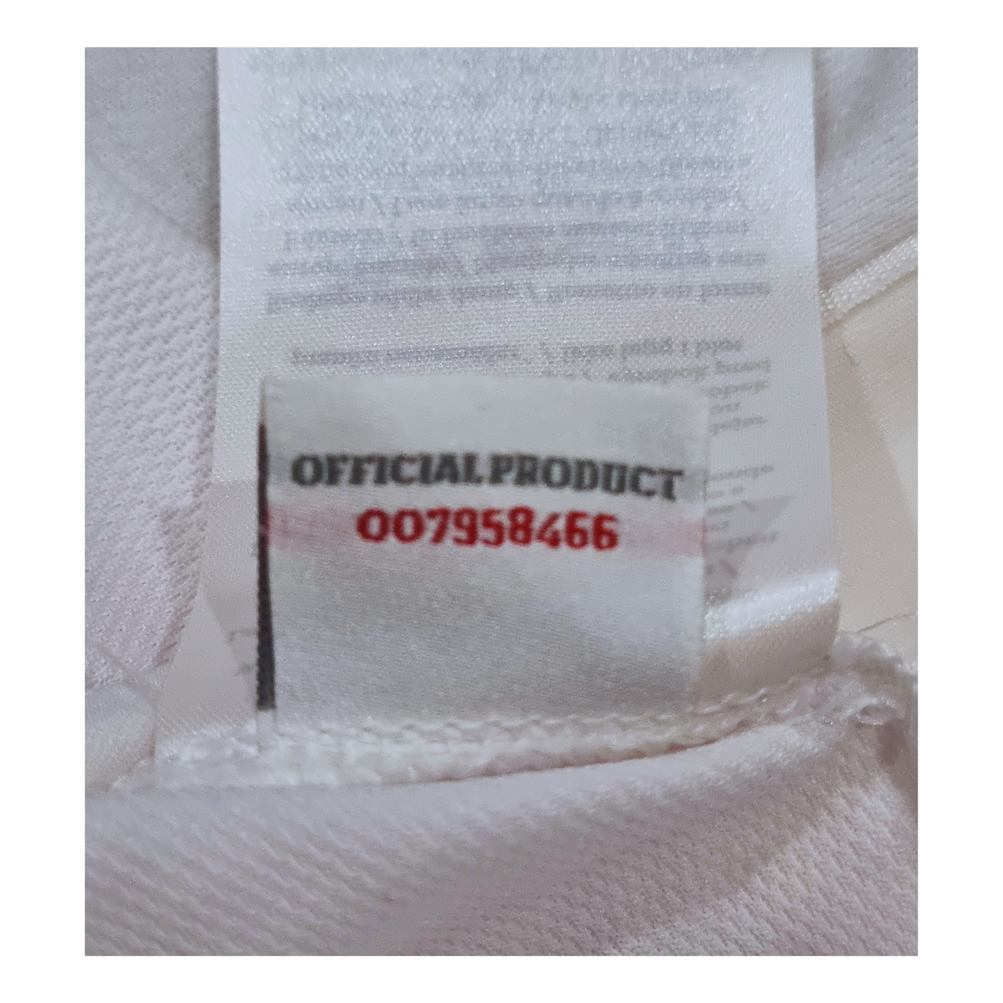 A white shirt featuring the England 2011 Home Jersey - Jack Wilshere by Umbro.