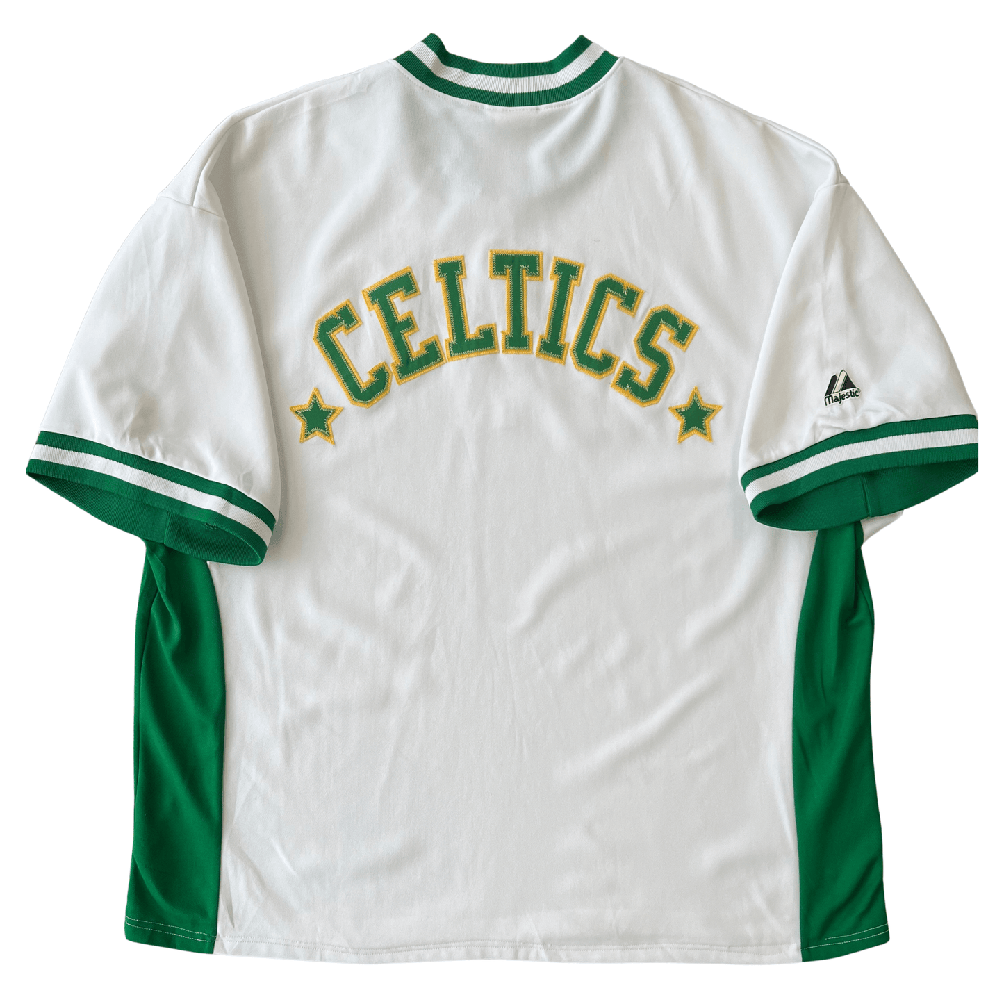 Boston Celtics Hardwood Classics Warmup Shirt Back