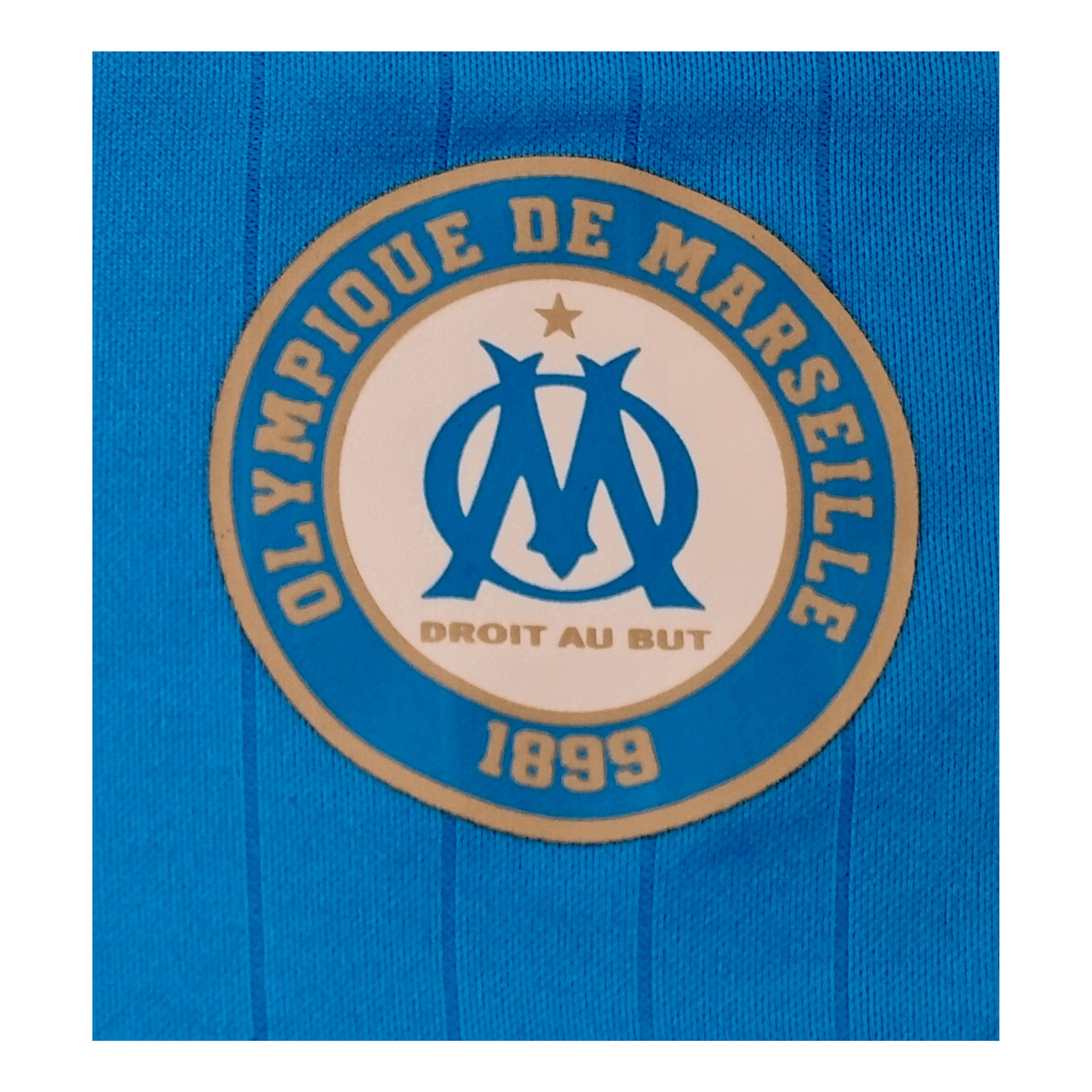 Olympique de Marseille 2015/16 Training Jersey Logo | Upcycled Locker