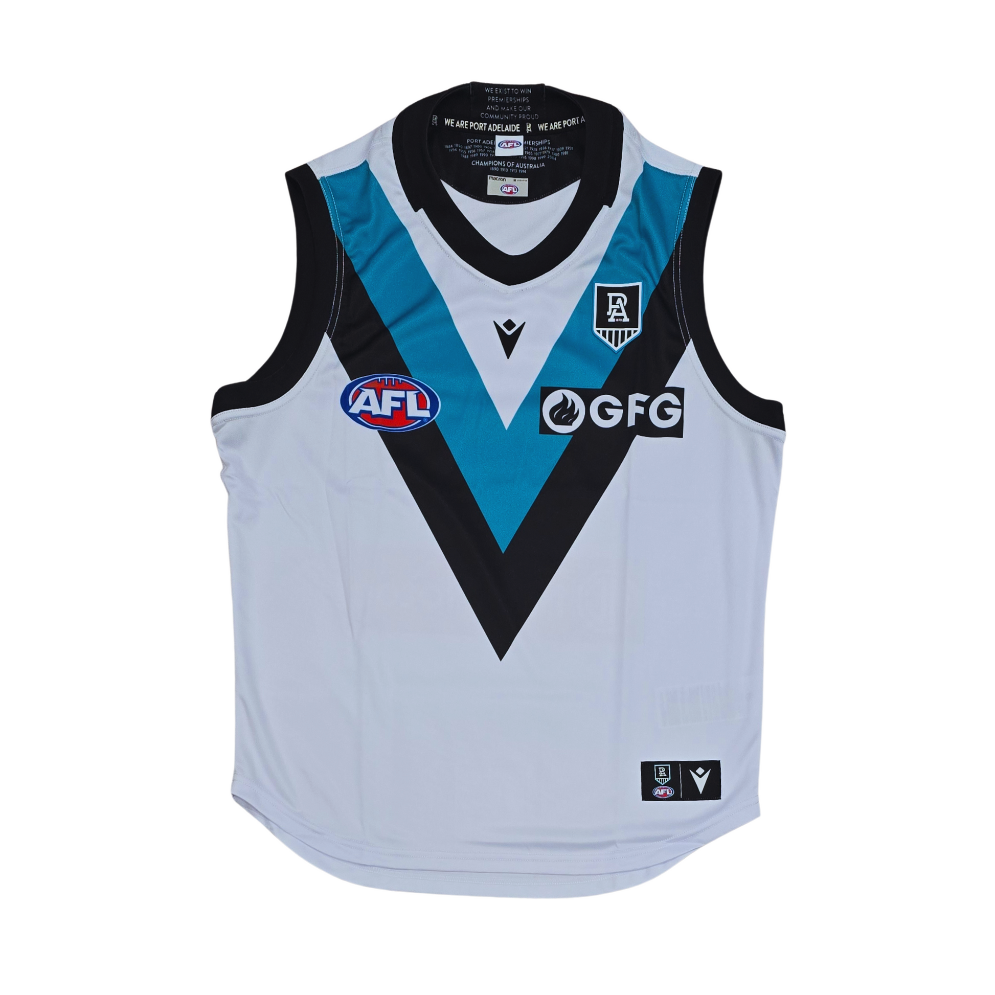 Port Adelaide Power 2021 Clash Guernsey Front | Upcycled Locker