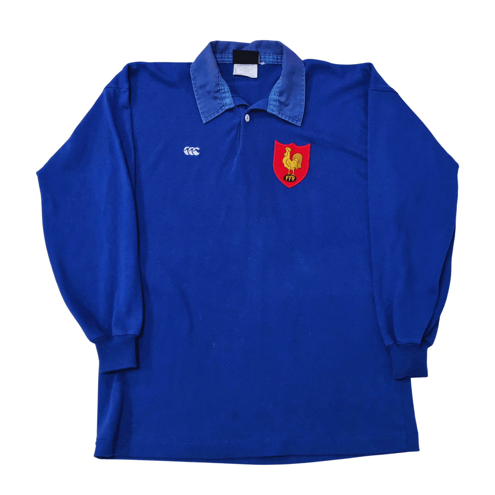 France Long Sleeve 'Retro' Rugby Jersey -  Front