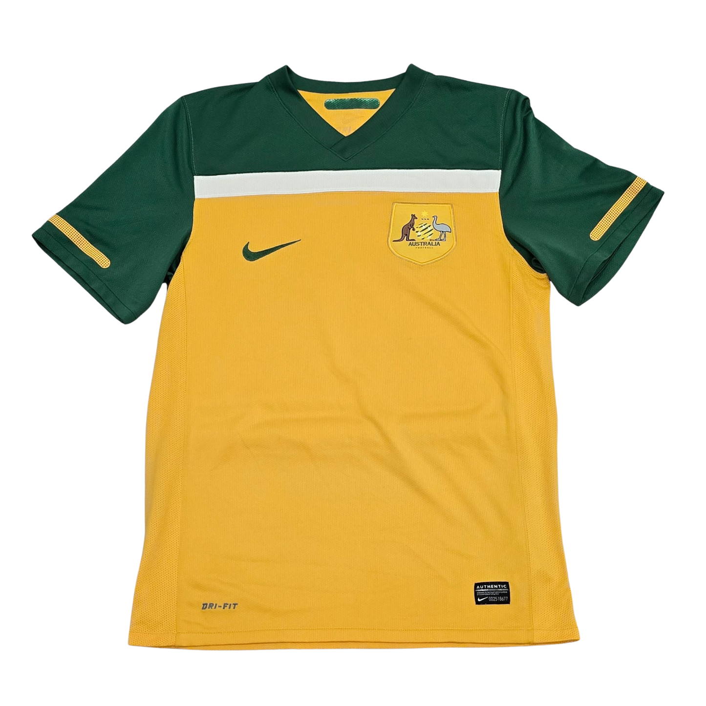 Australia 2010 Home Jersey Front View