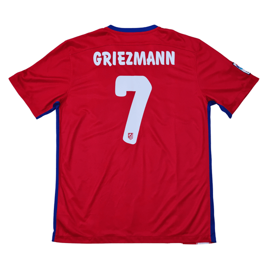 Atletico Madrid 2015/16 Home Jersey - Antoine Griezmann Back
