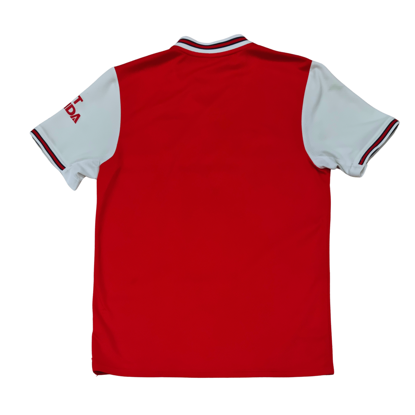A red and white Arsenal 2019/20 Home Jersey featuring the Adidas product tag.