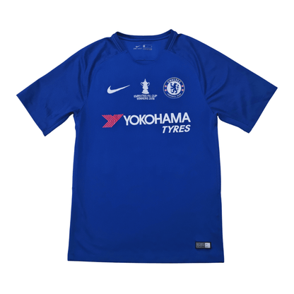 Chelsea 2017/18 Home Jersey - Willian Front - Upcycled Locker