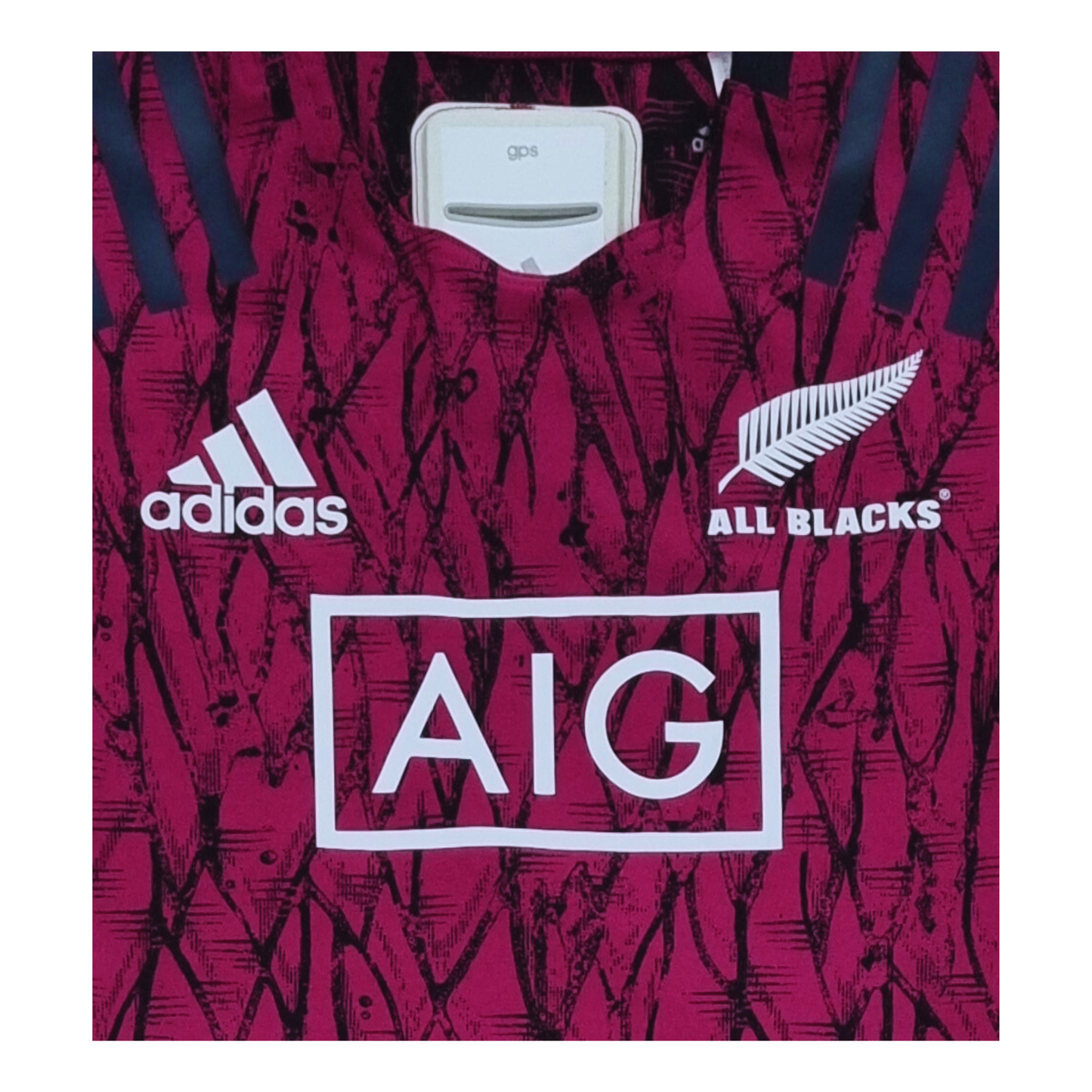 New Zealand All Blacks 2020 Primeblue Training Jersey - Branding Logo's