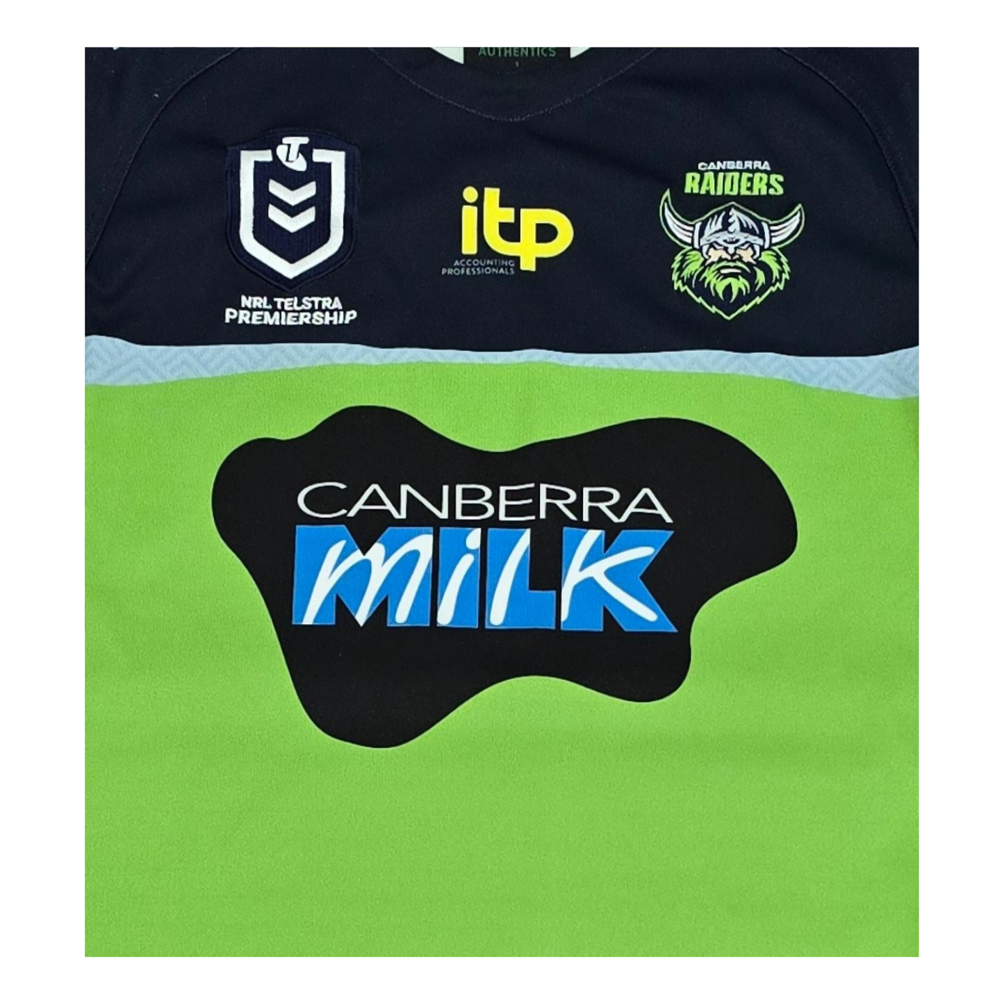 Canberra Raiders 2021 Home Jersey Logos