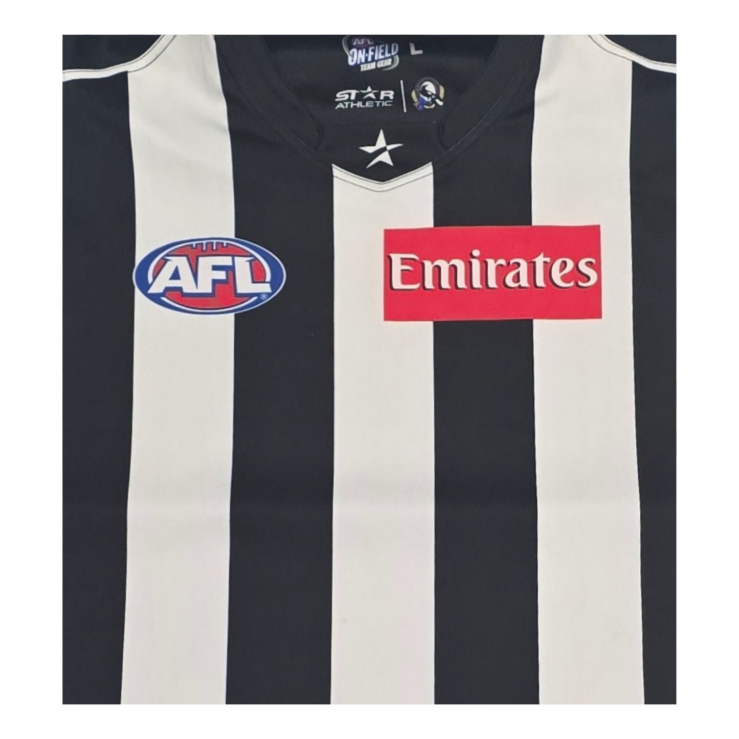 Collingwood Magpies 2013 Home Guernsey Logos