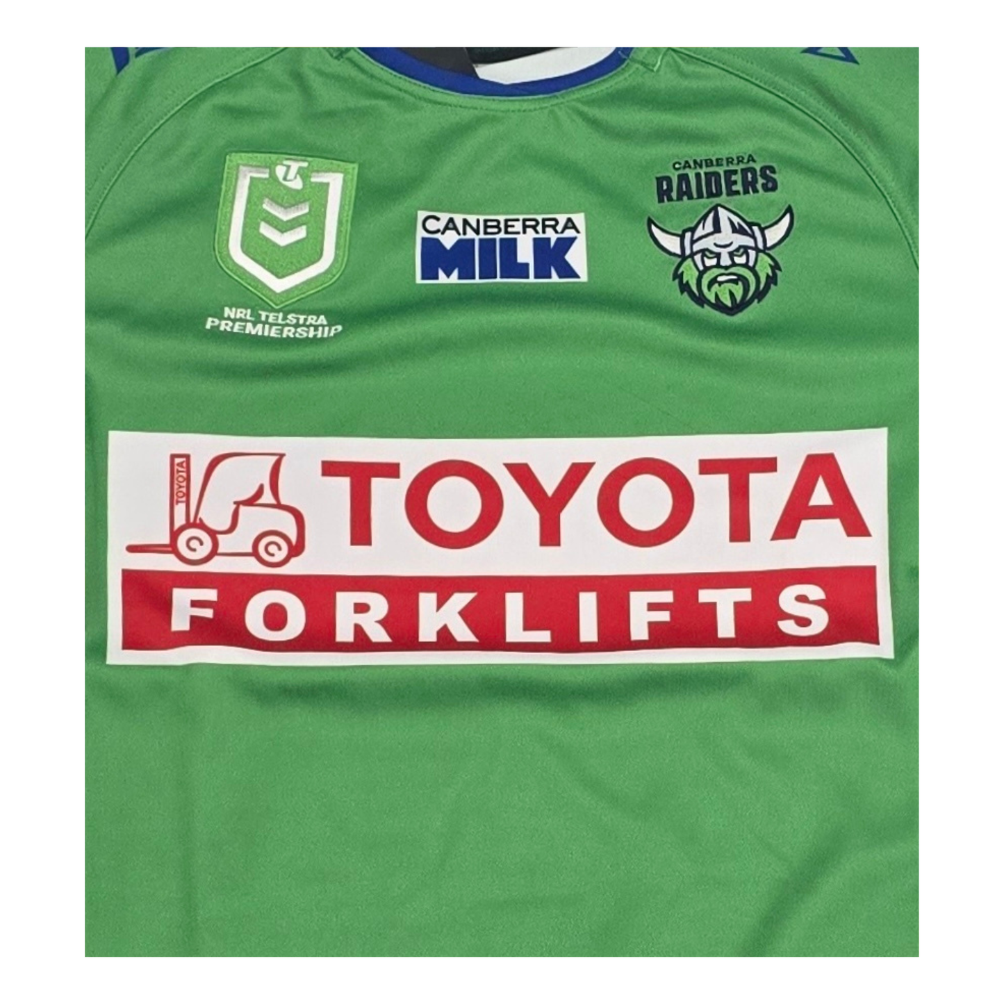 Canberra Raiders 2024 Home Jersey Logos