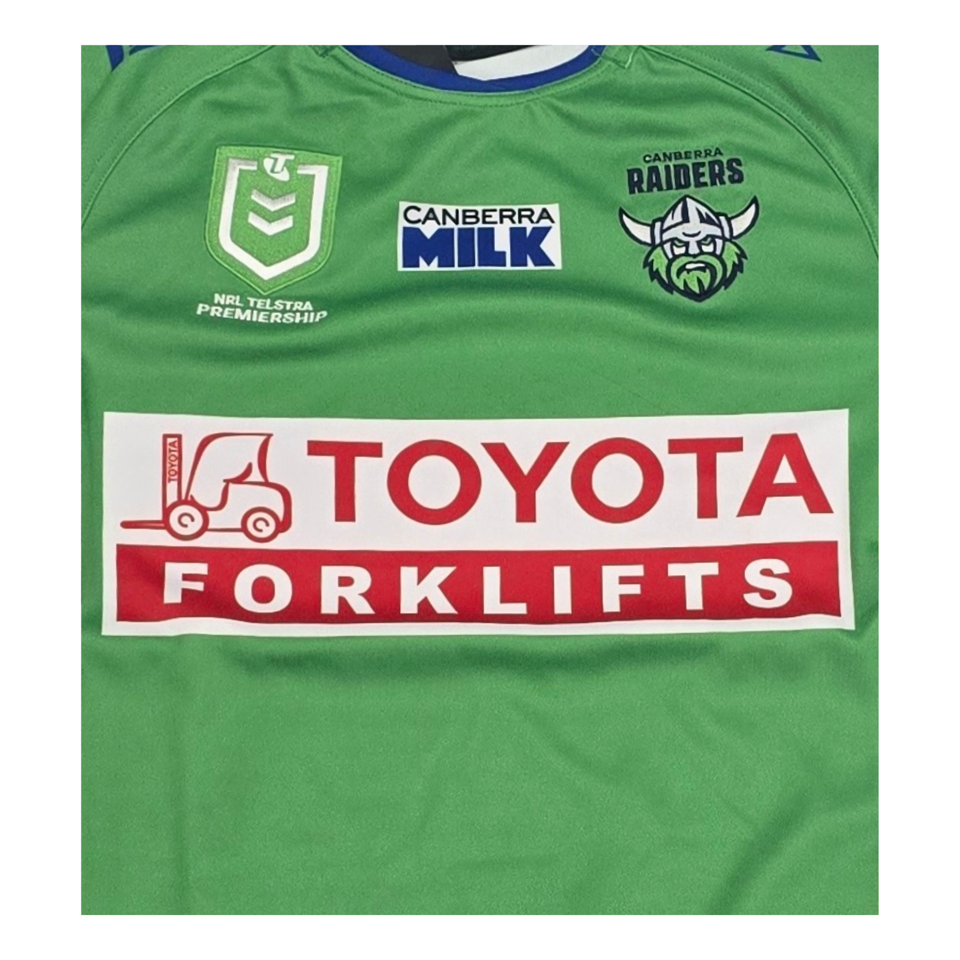 Canberra Raiders 2024 Home Jersey Logos