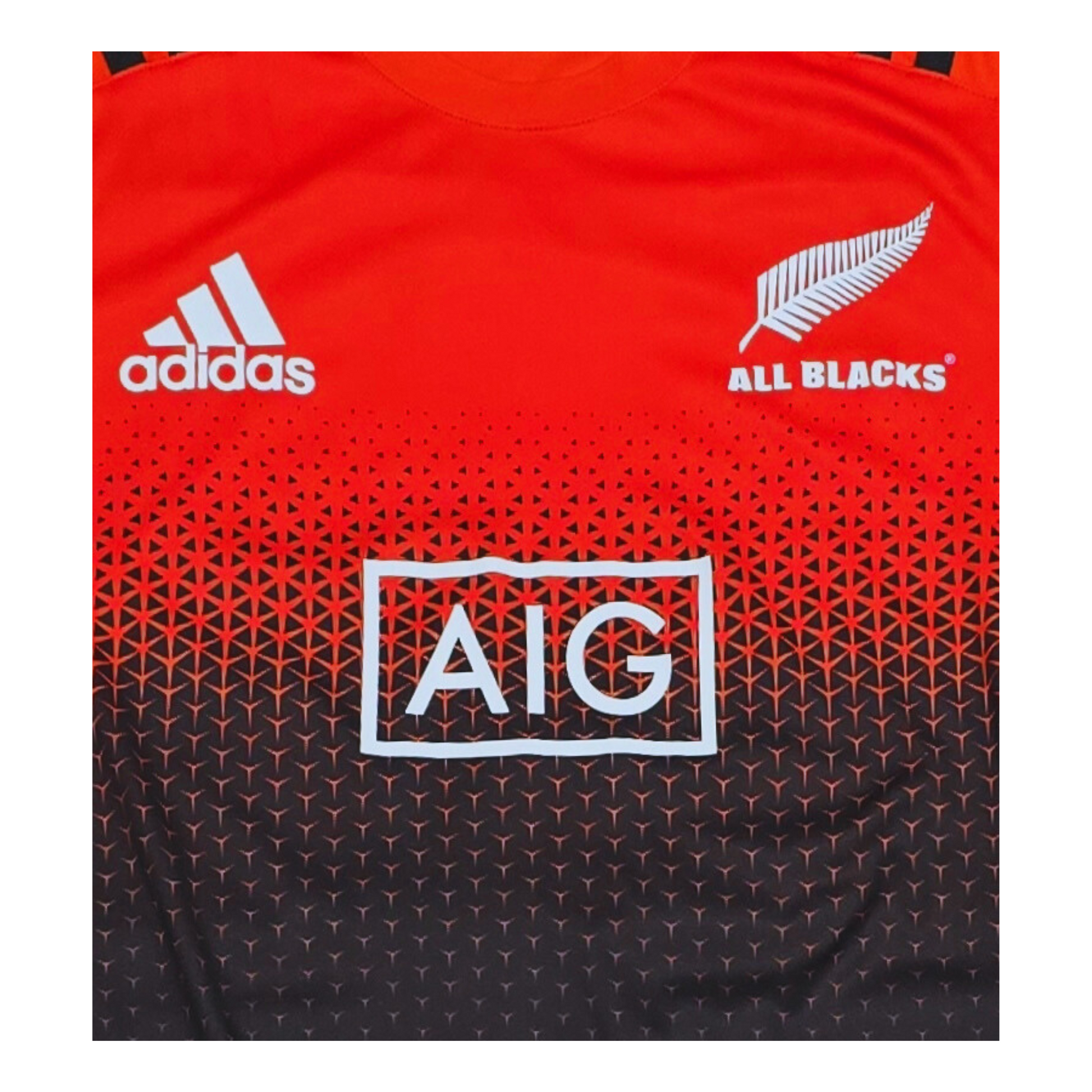 New Zealand All Blacks 2017 Training Jersey Front Logo