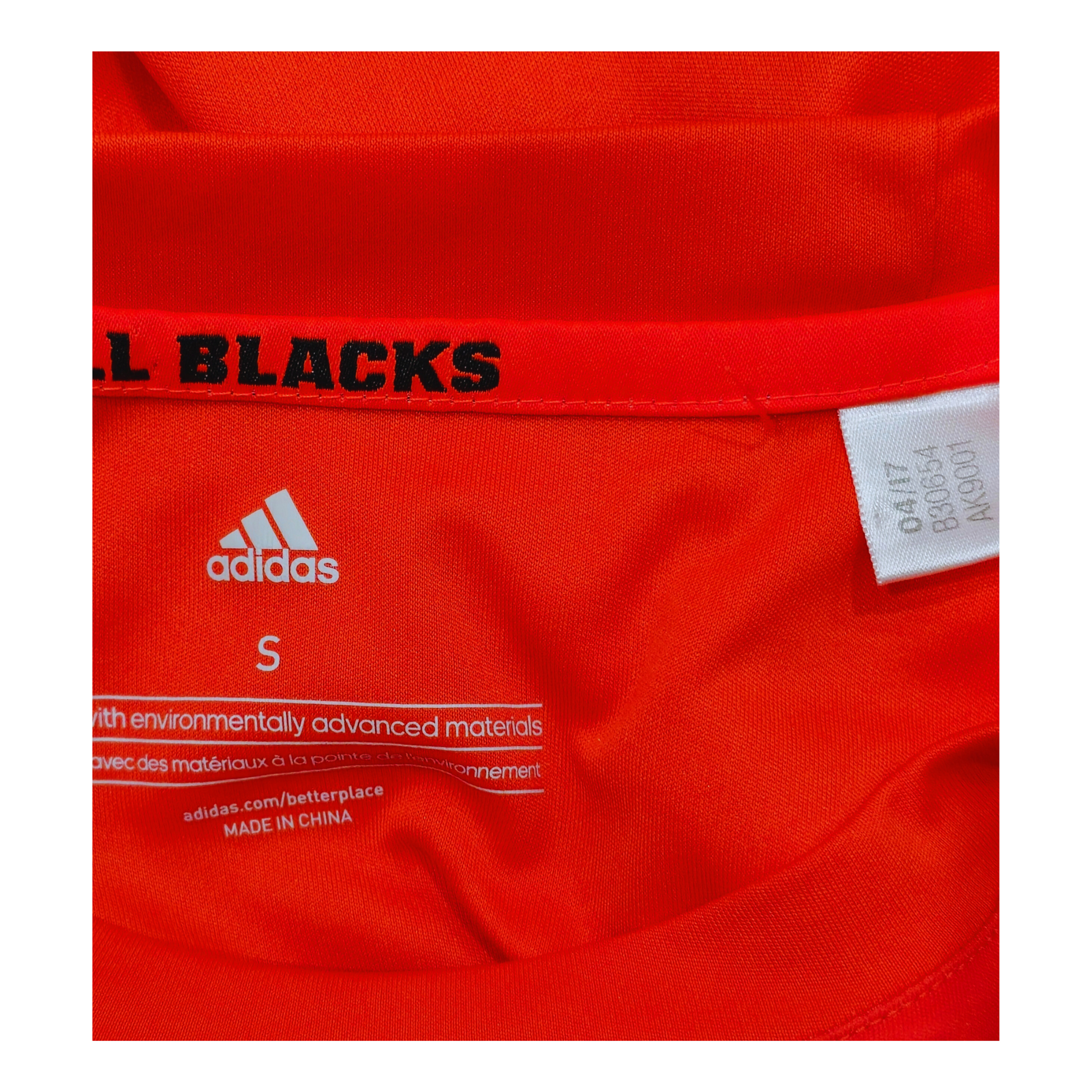 New Zealand All Blacks 2017 Training Jersey Size Tag | Upcycled Locker