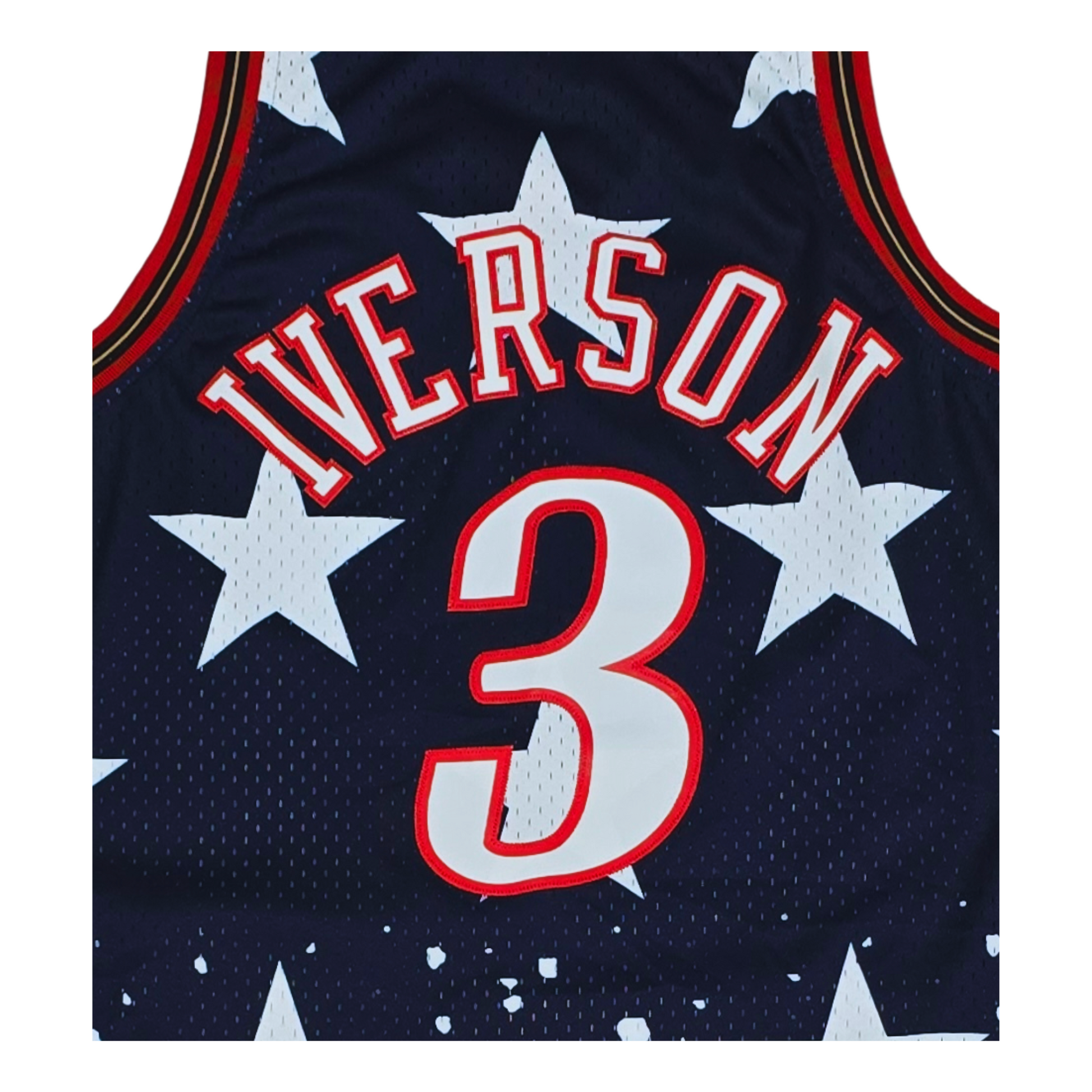 Philadelphia 76ers 1997/98 HWC Swingman Jersey - Allen Iverson Front Logo