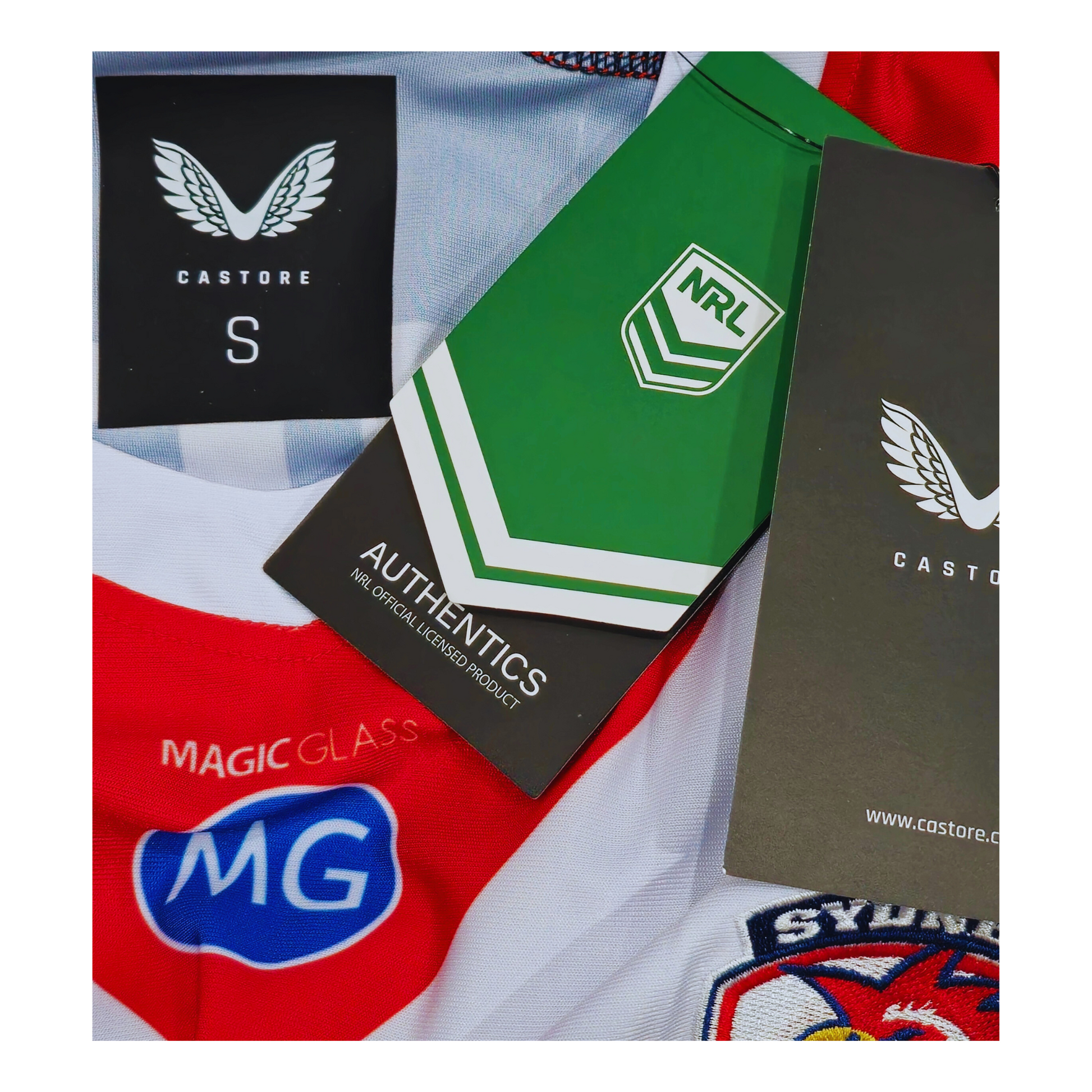 Sydney Roosters 2021 Home Jersey Collar Tag | Upcycled Locker