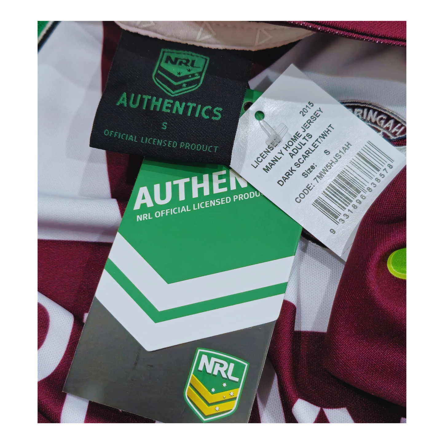 Manly Sea Eagles 2015 Home Jersey (Small)