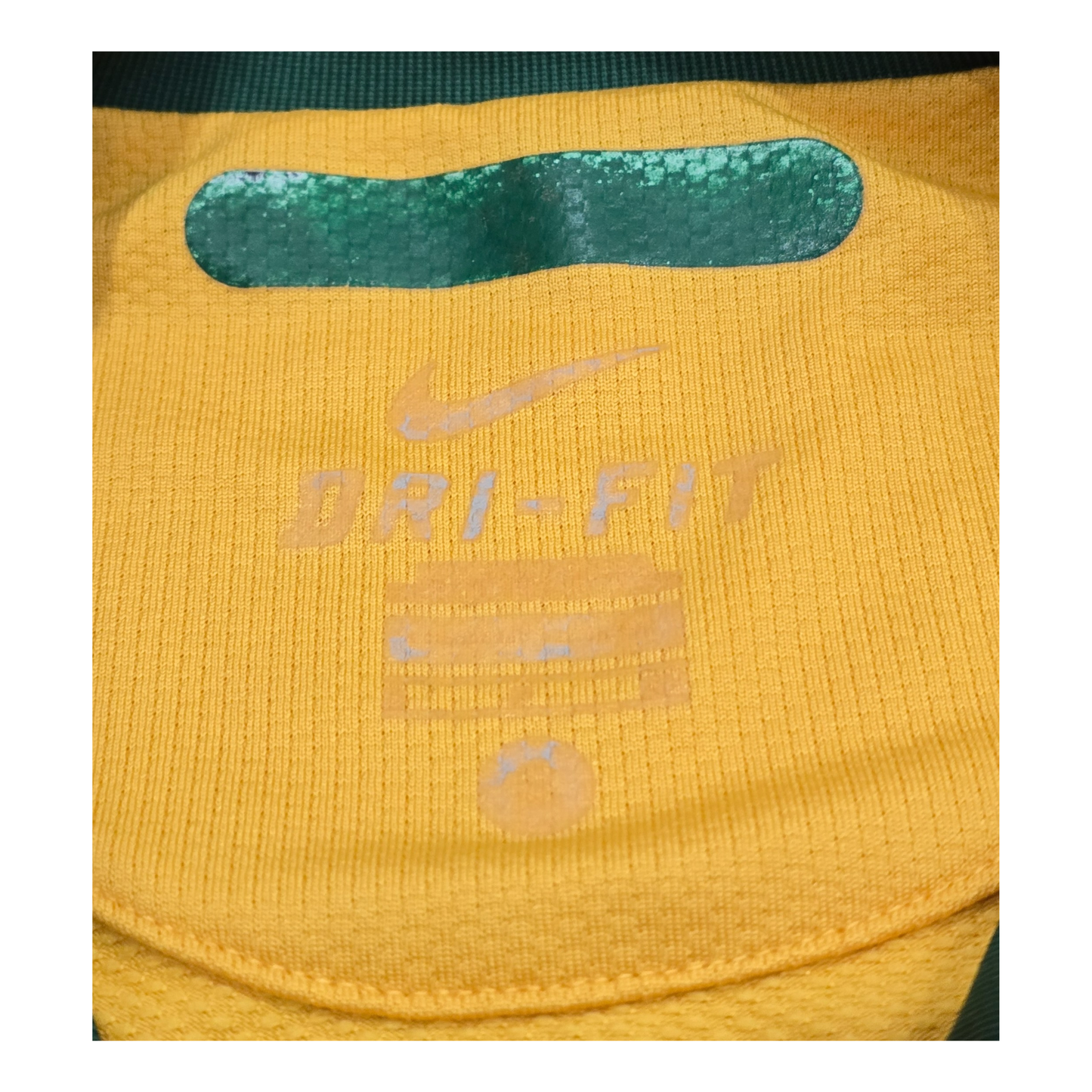 Australia 2010 Home Jersey Fabric Close-Up