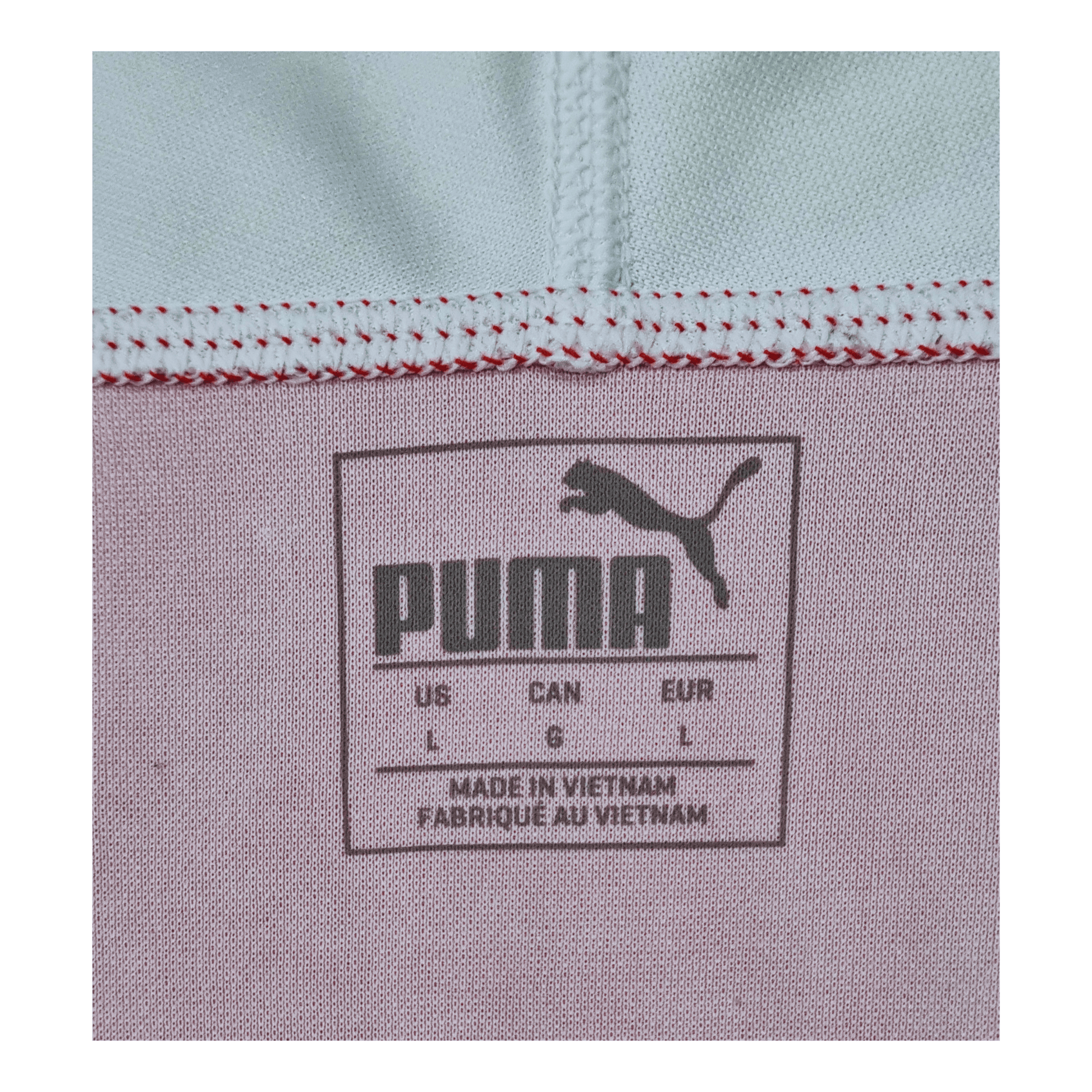 Puma White Pink Logo