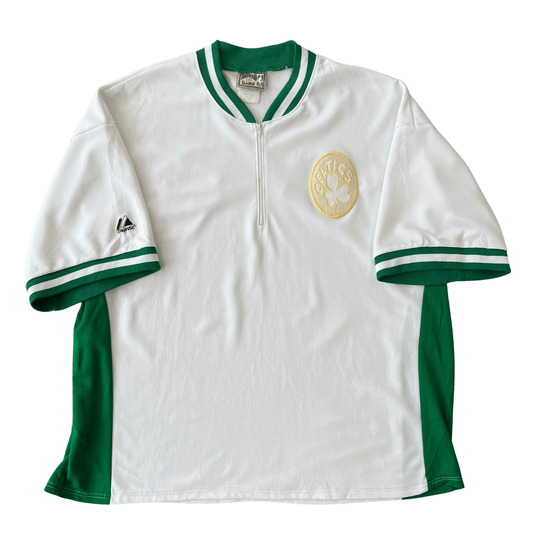Boston Celtics Hardwood Classics Warmup Shirt - Front