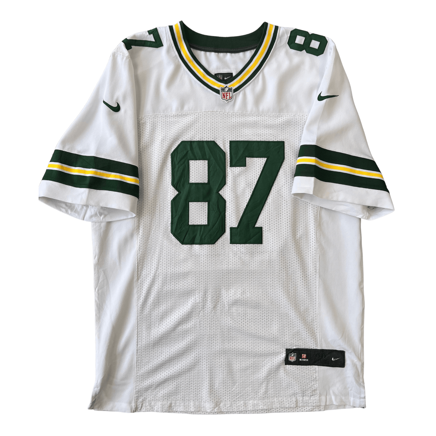 Green Bay Packers White Jersey Front - Jordy Nelson