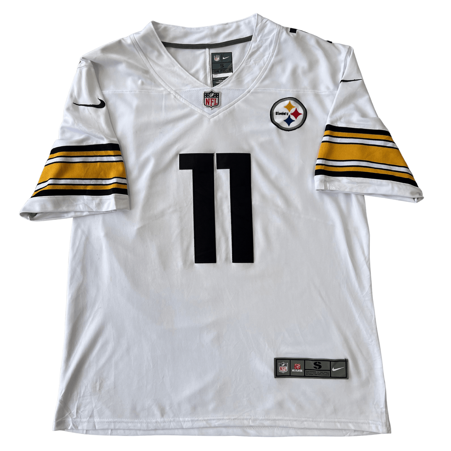 Pittsburg Steelers White Jersey Front - Chase Claypool