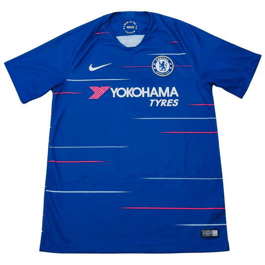 A blue chelsea jersey with the word chelsea on it.
