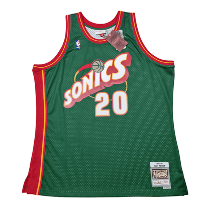 Seattle Supersonics 1995/96 HWC Swingman Jersey Front - Gary Payton