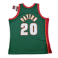 Seattle Supersonics 1995/96 HWC Swingman Jersey - Back