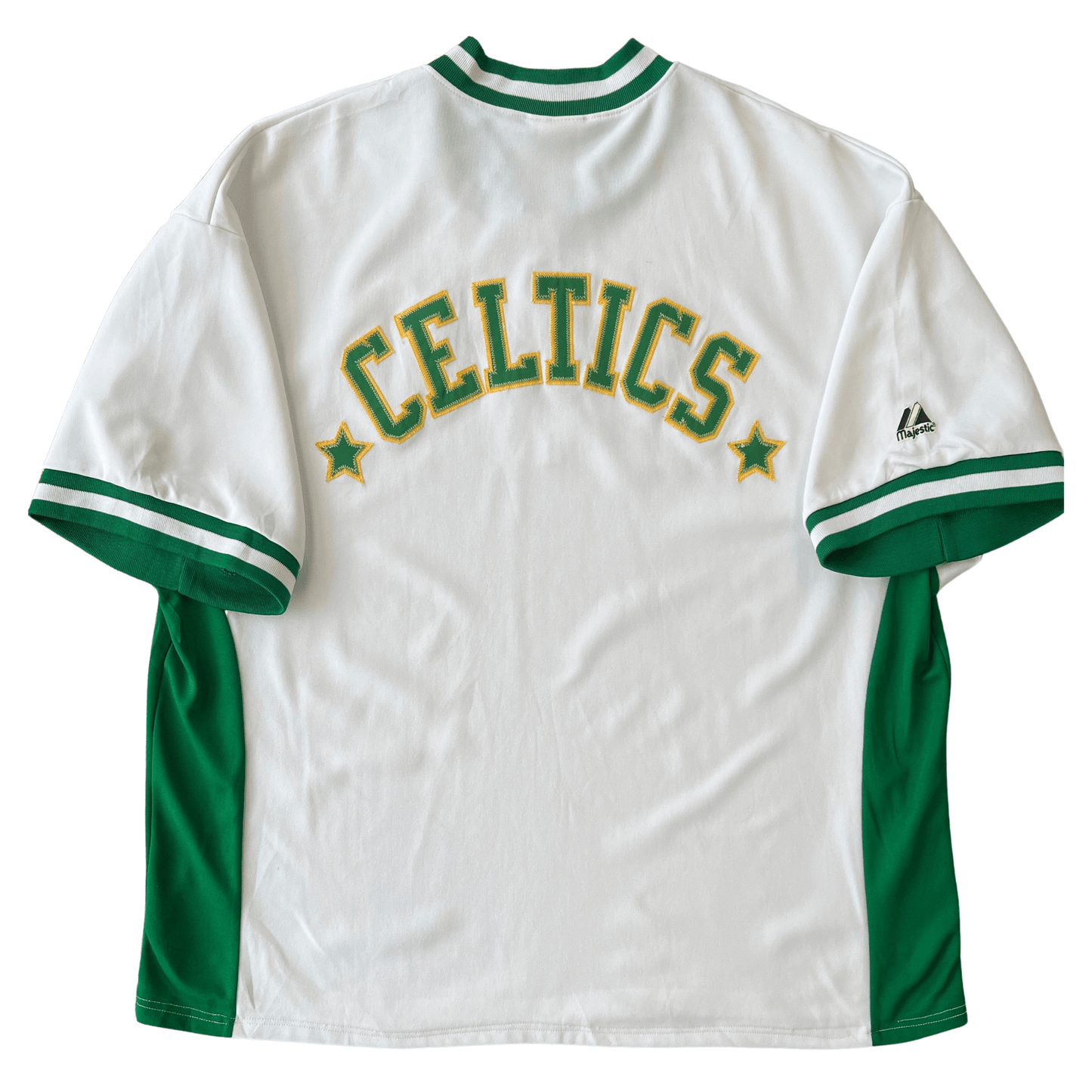Boston Celtics Hardwood Classics Warmup Shirt Back