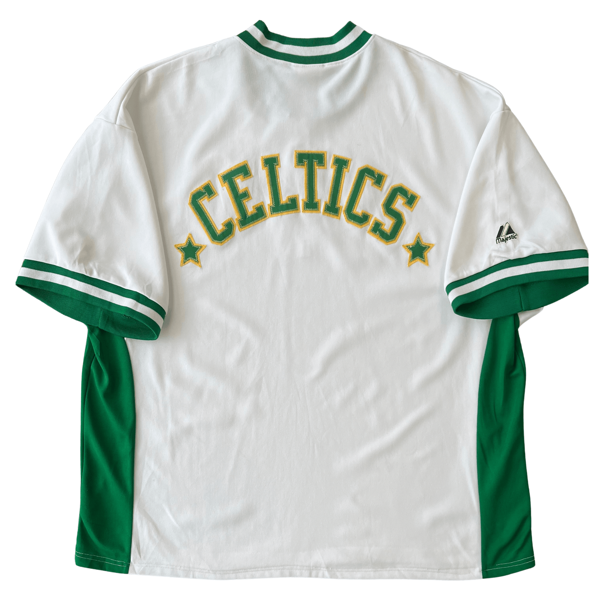 Boston Celtics Hardwood Classics Warmup Shirt Back
