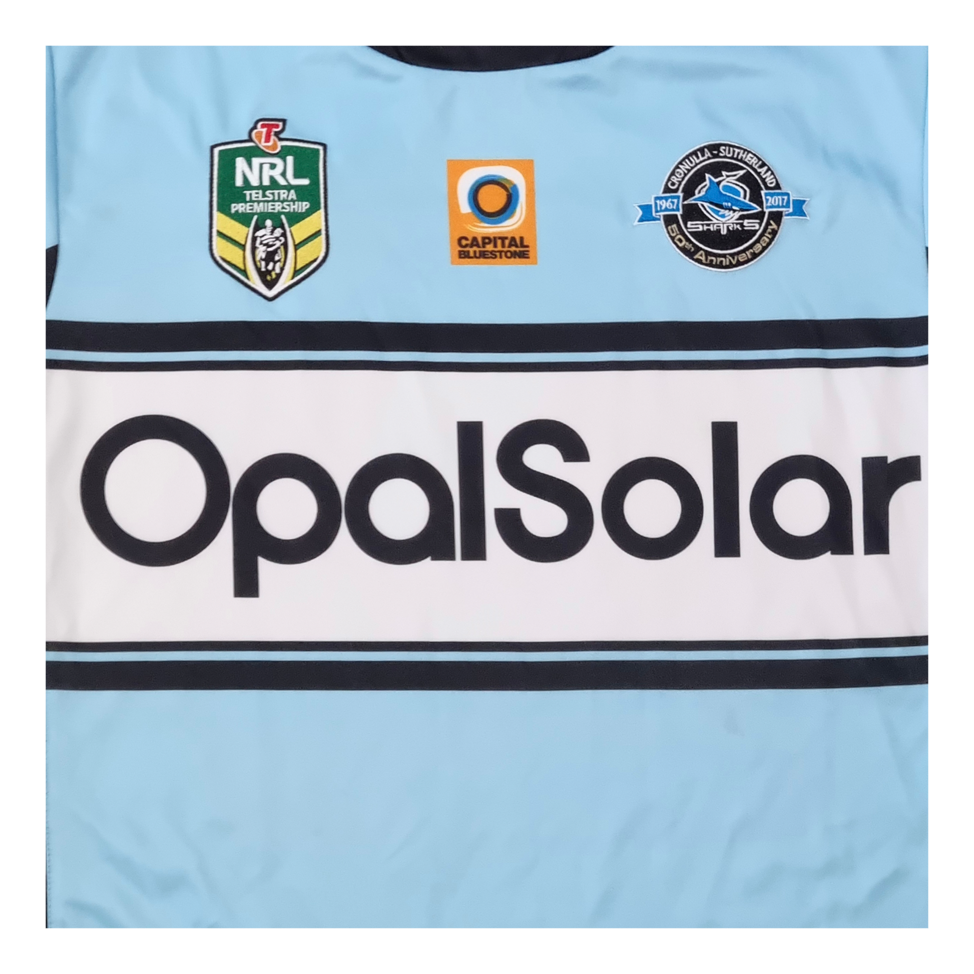 Cronulla Sharks 2017 Home Jersey - Logo