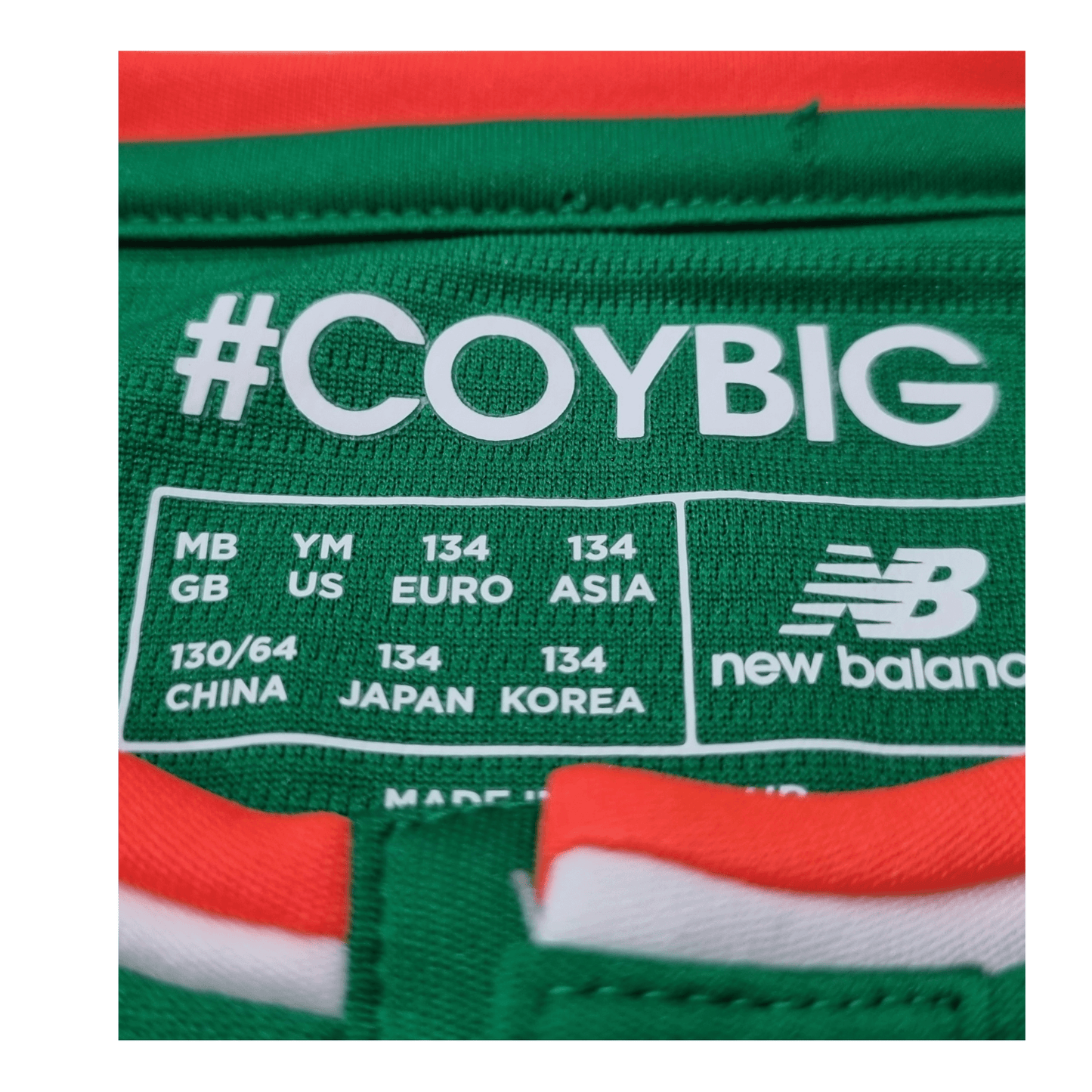 Ireland 2017/18 Home Jersey Sizing