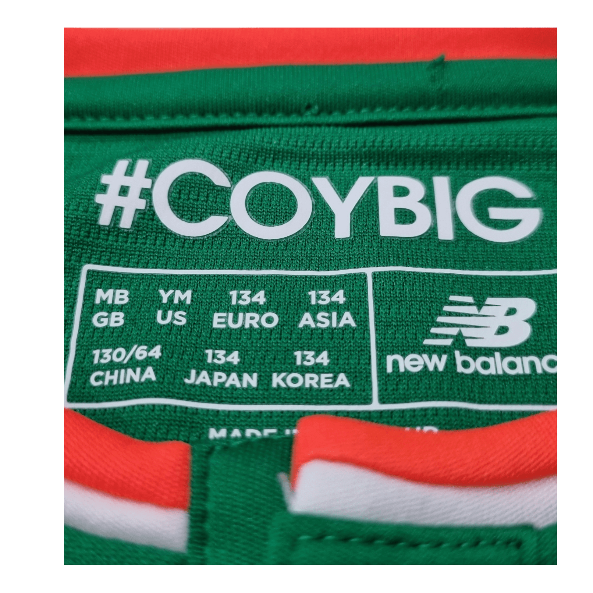 Ireland 2017/18 Home Jersey Sizing